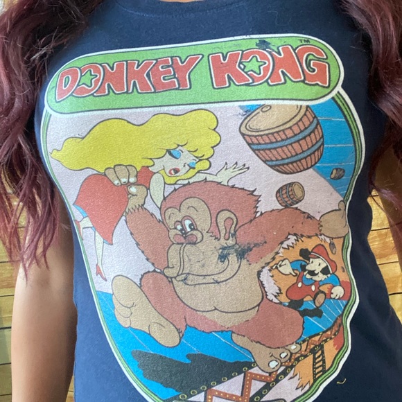 Custom Donkey Kong Shirt, Navy Blue - Picture 2 of 2